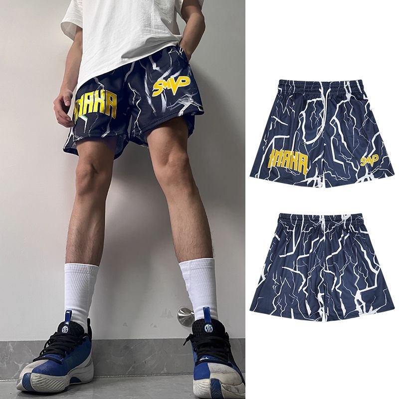 NAKA 美式運動短褲 四分褲「閃亮人生」 速乾透氣 涼感寬鬆