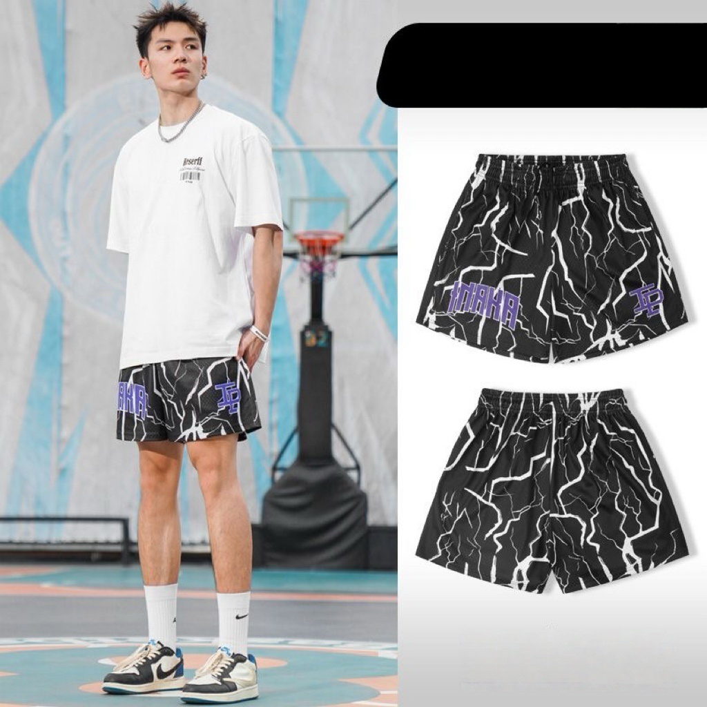 NAKA 美式運動短褲 四分褲「閃亮人生」 速乾透氣 涼感寬鬆