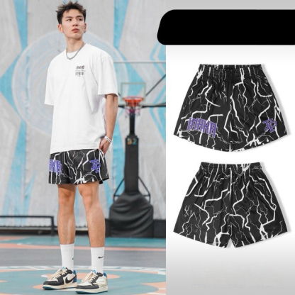 NAKA 美式運動短褲 四分褲「閃亮人生」 速乾透氣 涼感寬鬆