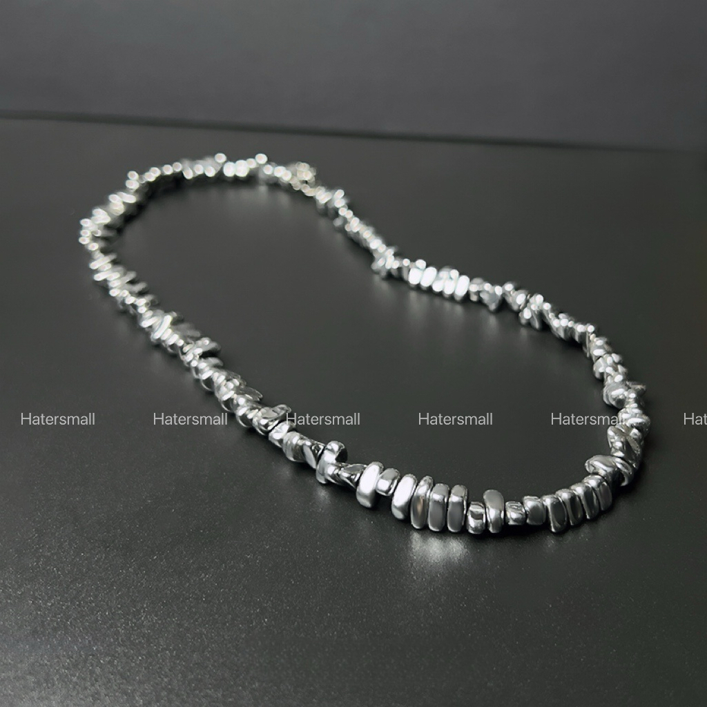 HT不規則銀石項鍊｜鈦鋼材質 有質感有態度