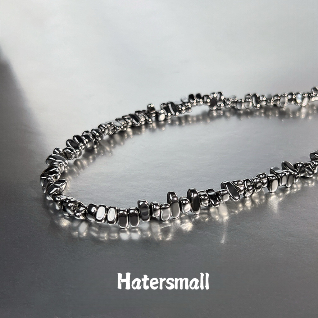 HT不規則銀石項鍊｜鈦鋼材質 有質感有態度