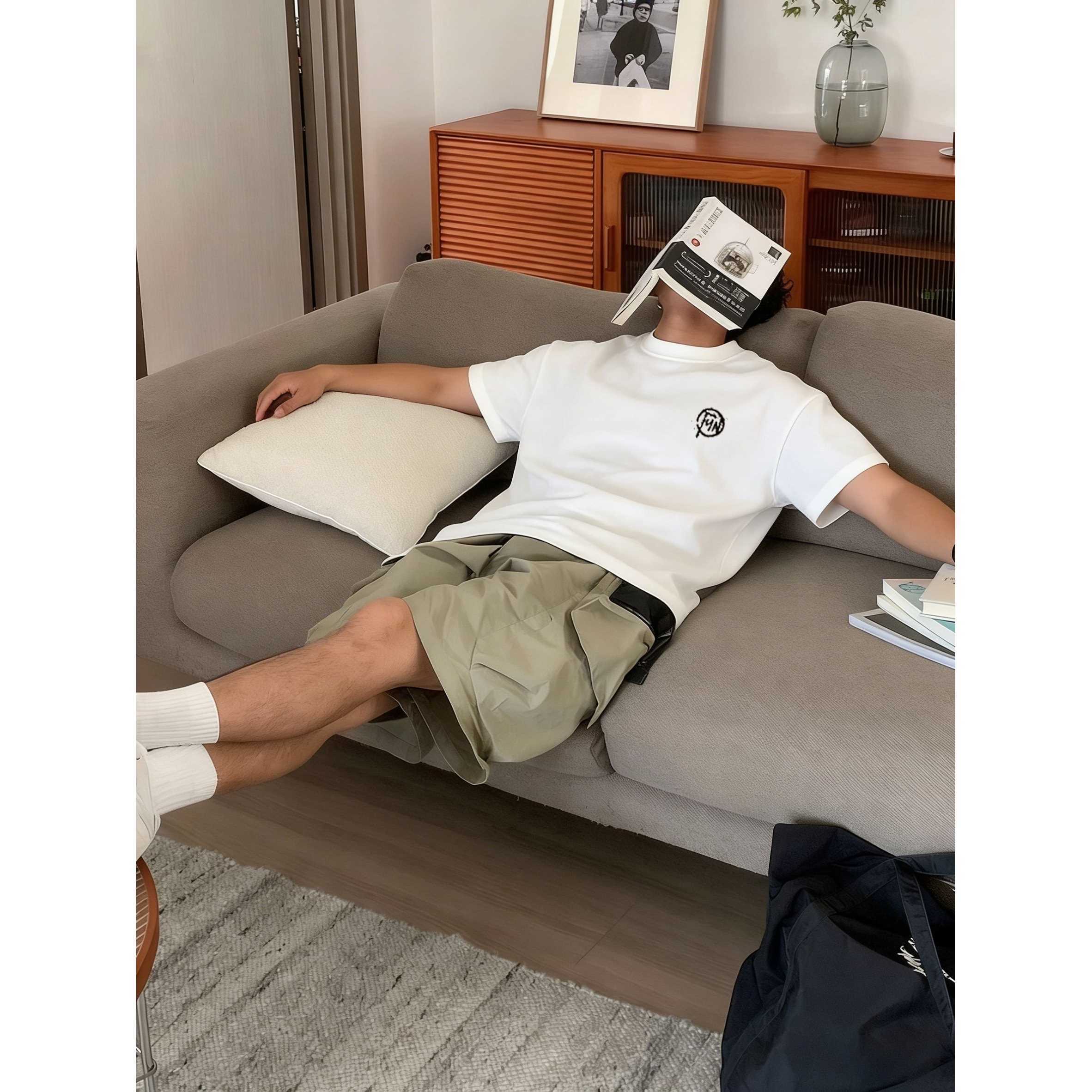 美式潮流「SUNDAY」圓領TEE 純棉親膚 重磅280G 寬鬆版型