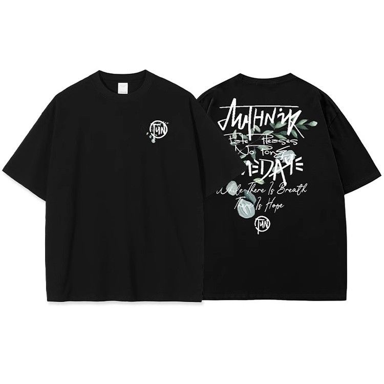 美式潮流「SUNDAY」圓領TEE 純棉親膚 重磅280G 寬鬆版型