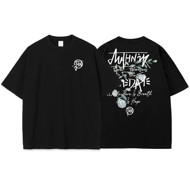 美式潮流「SUNDAY」圓領TEE 純棉親膚 重磅280G 寬鬆版型