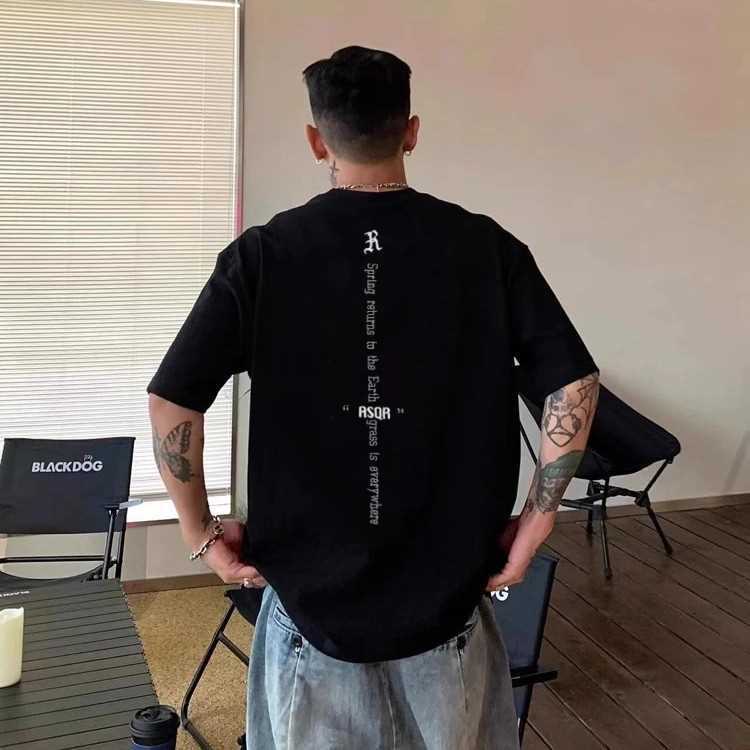 美式潮流「ASK」圓領TEE 純棉親膚 重磅260G 寬鬆版型