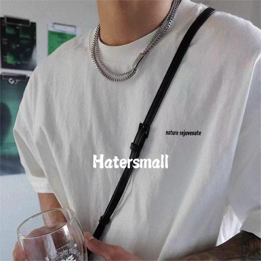 HT雙層磁吸方釦項鍊 街頭風 重磅質感｜小眾設計感 55公分