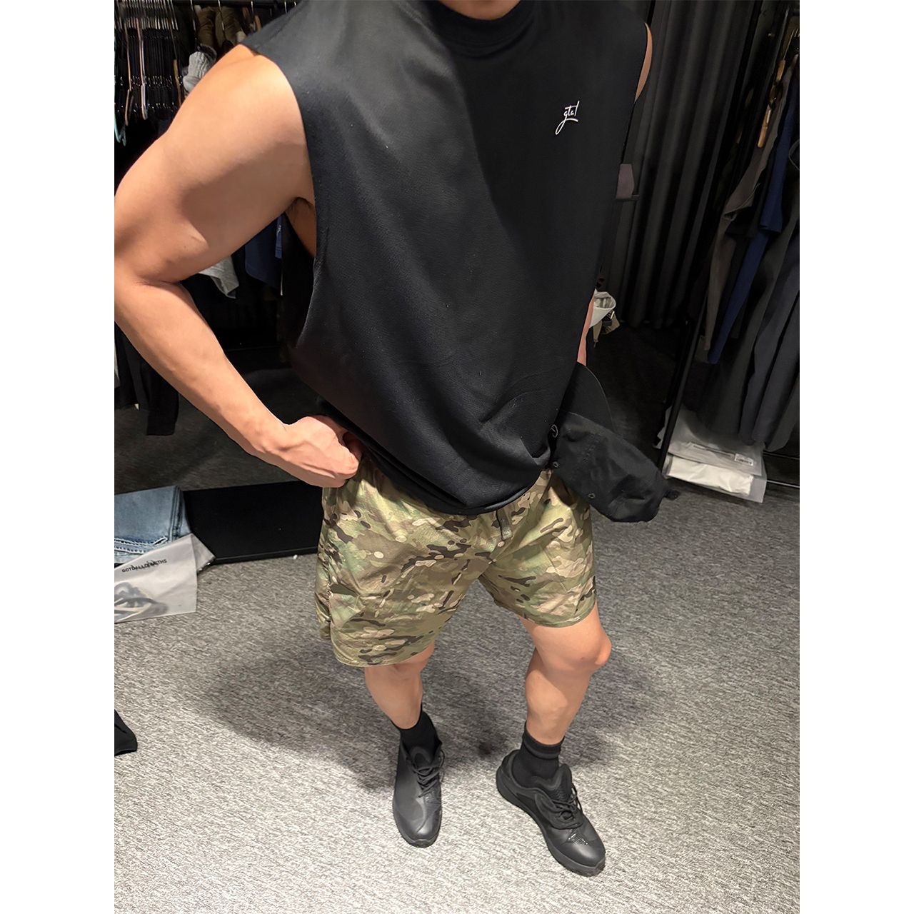 GTL 美式四分短褲 迷彩褲 速乾透氣 工裝褲 