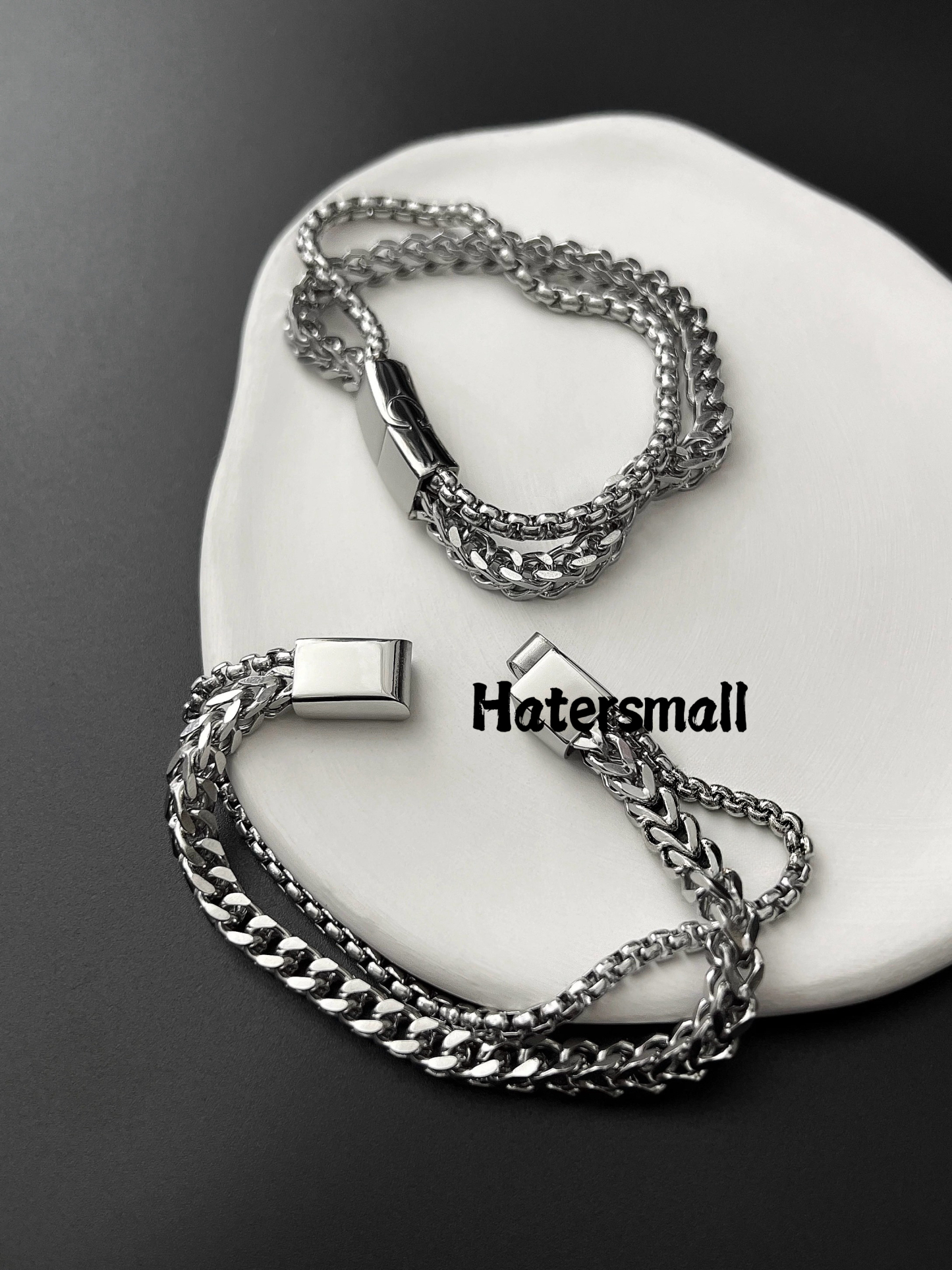 AK 雙鏈古巴蛇骨手鏈 粗8mm |重磅有態度 百搭有質感