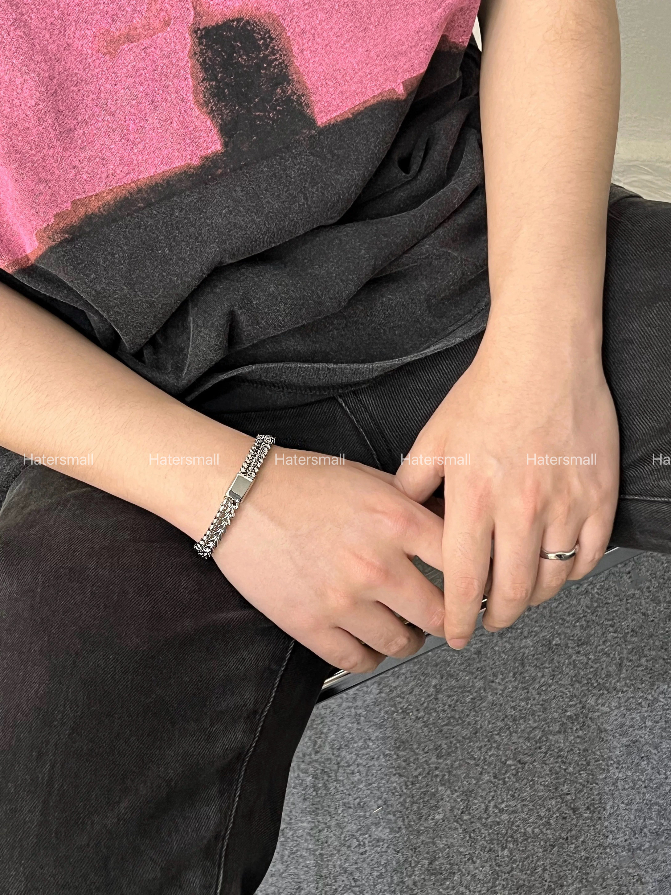 AK 雙鏈古巴蛇骨手鏈 粗8mm |重磅有態度 百搭有質感