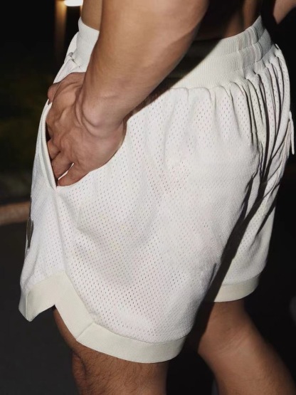 KN美式高街運動短褲 網眼短褲 五分褲 運動休閒 重磅寬鬆款