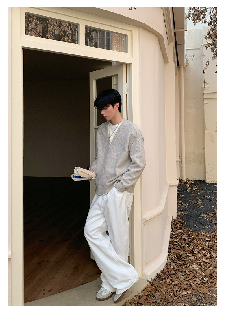 HT 美式復古慵懶風毛衣 假兩件設計｜寬鬆親膚 百搭有質感 重磅