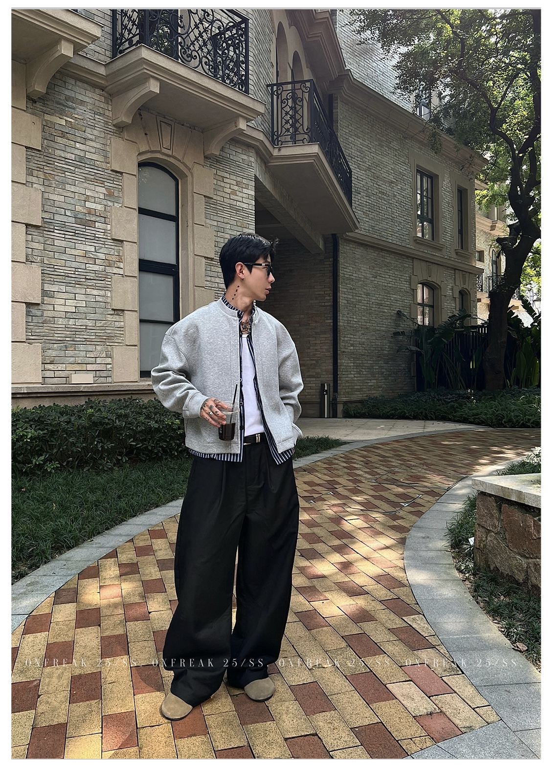 HT 秋冬假兩件飛行外套 外層衛衣內裡襯衫｜立領挺拔身姿