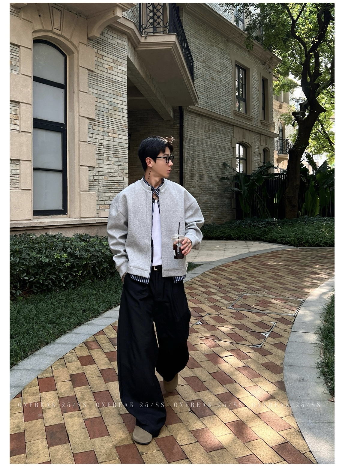 HT 秋冬假兩件飛行外套 外層衛衣內裡襯衫｜立領挺拔身姿