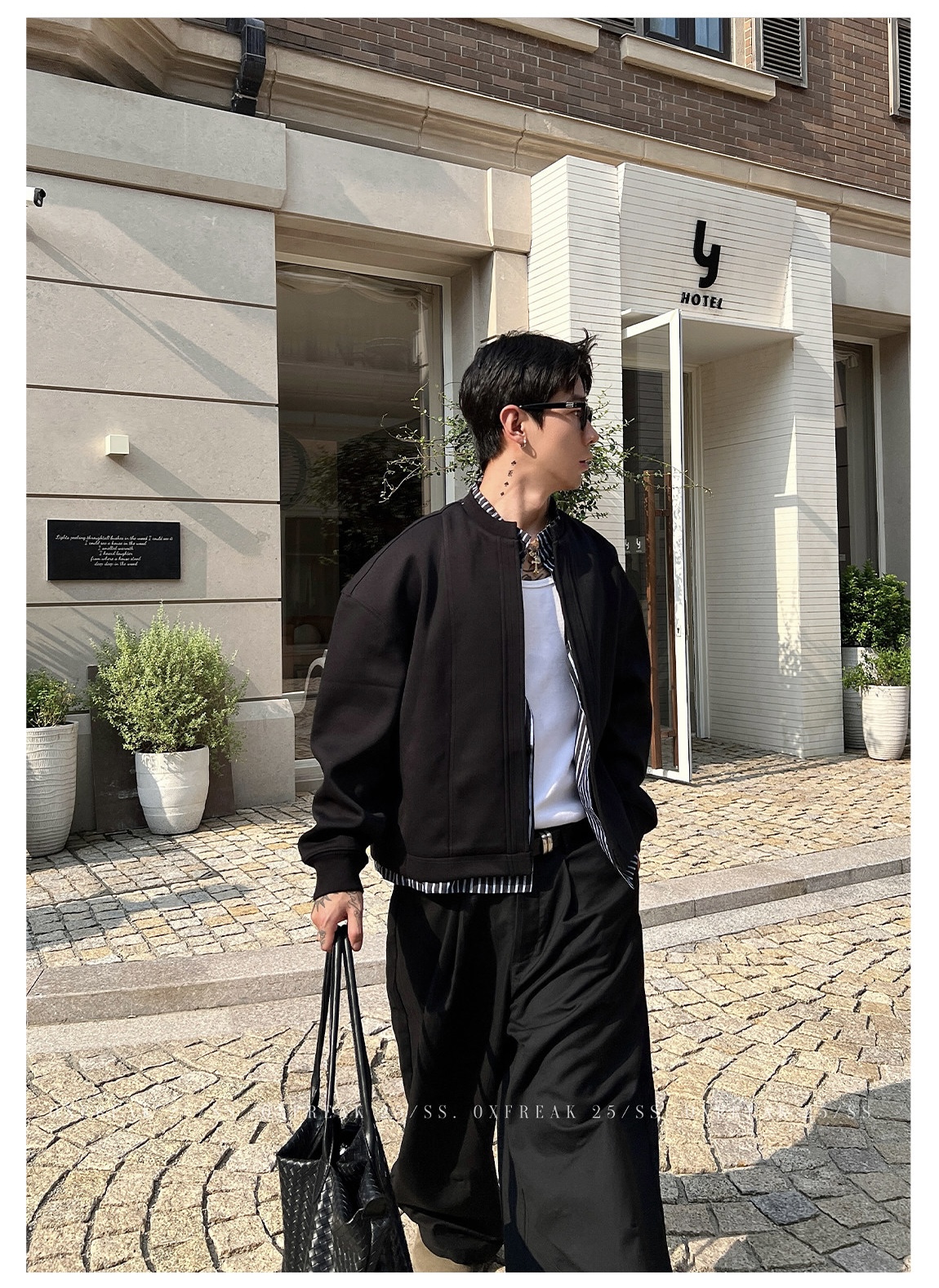 HT 秋冬假兩件飛行外套 外層衛衣內裡襯衫｜立領挺拔身姿