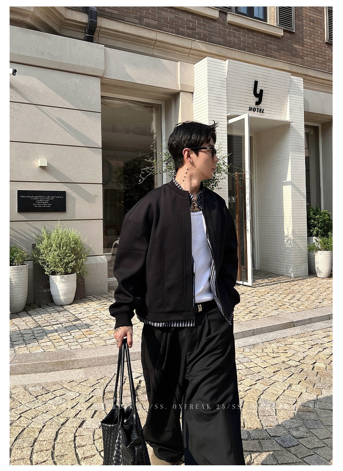 HT 秋冬假兩件飛行外套 外層衛衣內裡襯衫｜立領挺拔身姿