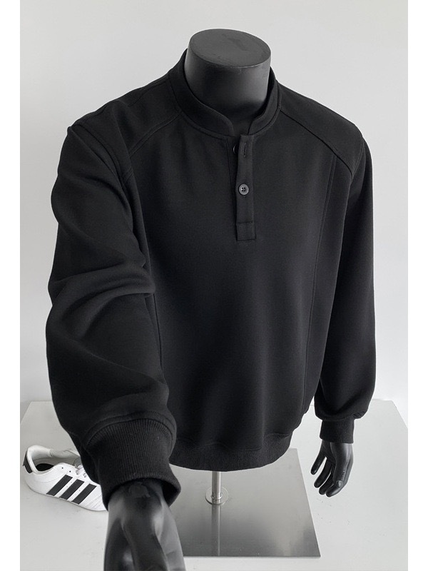 重磅 亨利領休閒打底衫 正肩上衣 休閒百搭