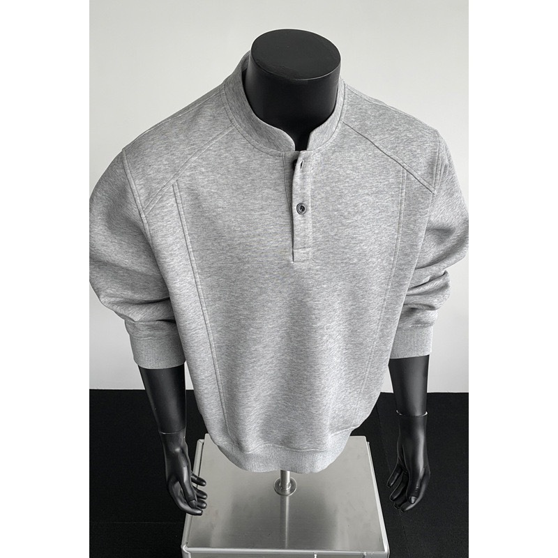 重磅 亨利領休閒打底衫 正肩上衣 休閒百搭