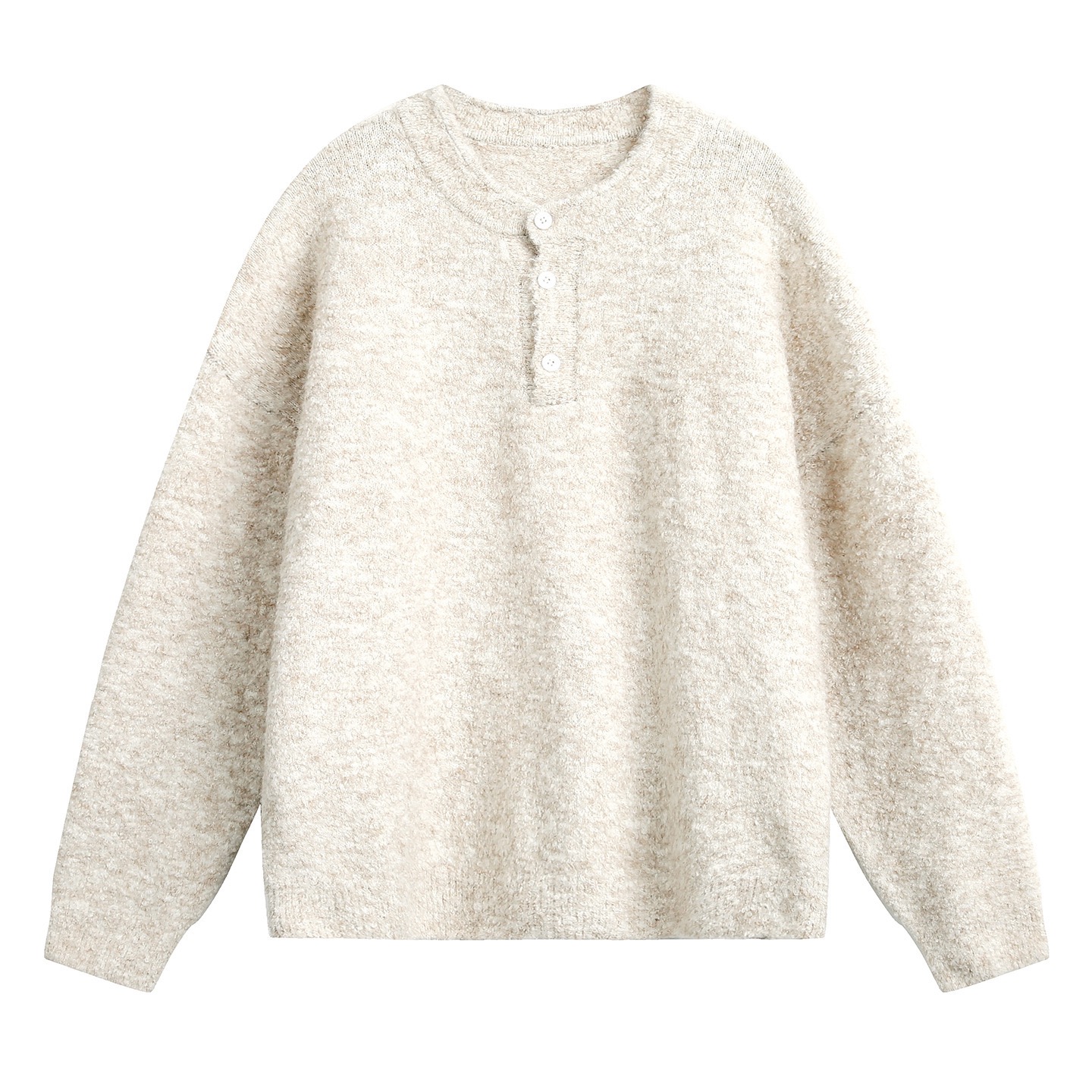 輕奢老錢風 毛衣外套 亨利領 秋冬加厚毛衣 親膚不臃腫