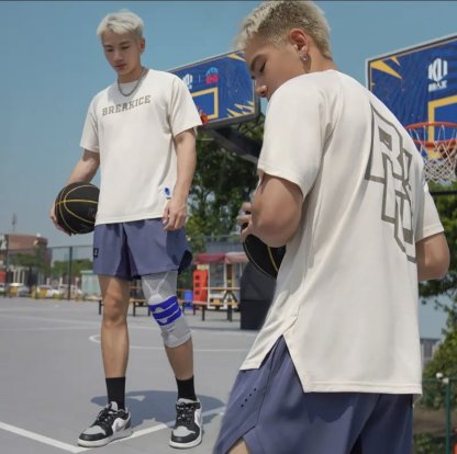 BKI 夏季美式短袖投籃服 速乾吸汗 圓領訓練服 跑步訓練服 休閒運動 透氣寬鬆 2.0版