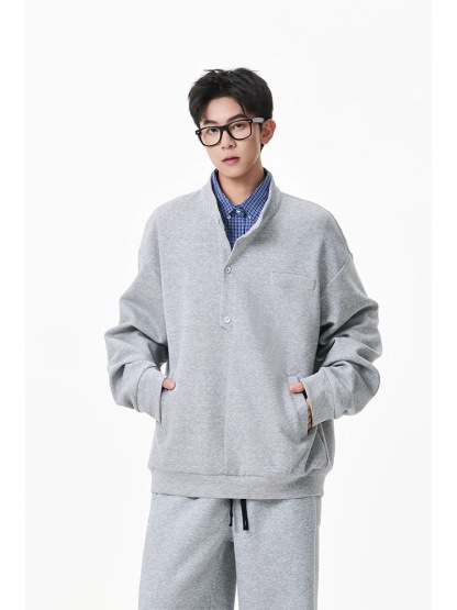 美式 復古休閒衛衣套裝 運動套裝｜寬鬆直筒