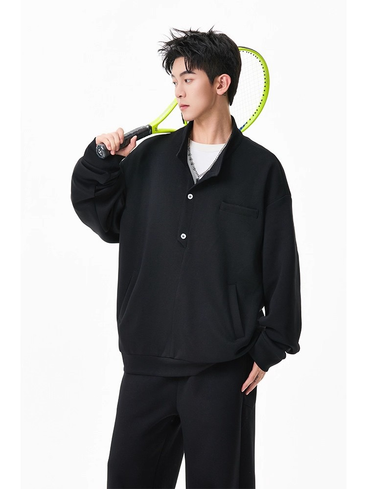 美式 復古休閒衛衣套裝 運動套裝｜寬鬆直筒