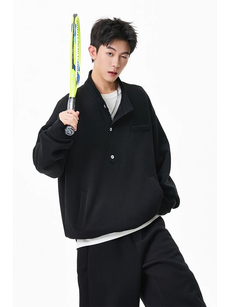 美式 復古休閒衛衣套裝 運動套裝｜寬鬆直筒