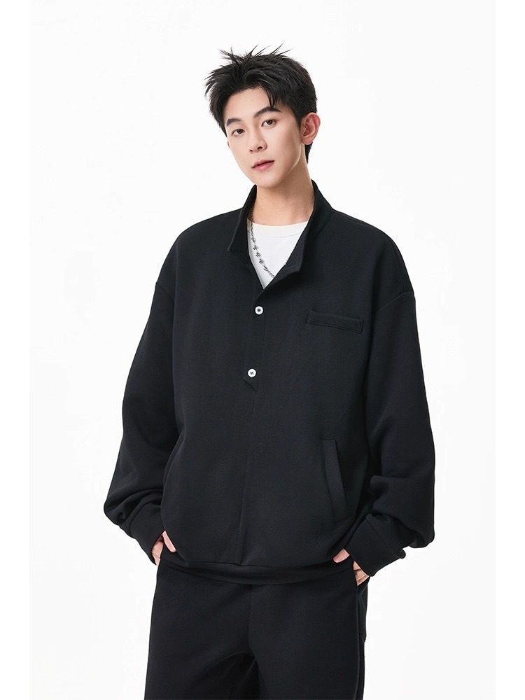 美式 復古休閒衛衣套裝 運動套裝｜寬鬆直筒