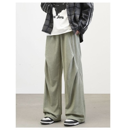 「加絨款」MO 韓系燈芯絨長褲 鬆緊腰帶 垂順不褶皺