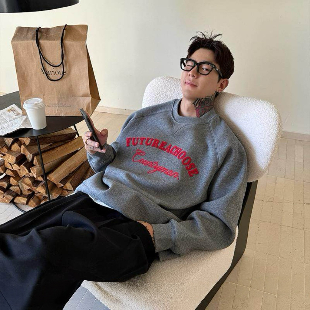 限量｜美系秋冬衛衣 刺繡款 復古寬鬆加絨 套頭衛衣