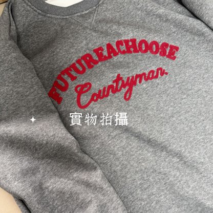 限量｜美系秋冬衛衣 刺繡款 復古寬鬆加絨 套頭衛衣