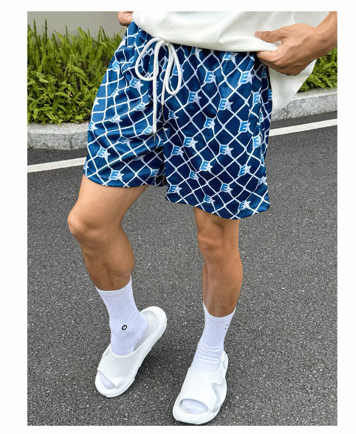 AT美式運動短褲 四分褲「曼巴精神」E字印花 速乾透氣 涼感寬鬆