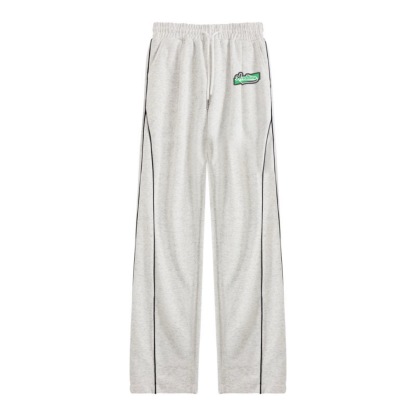 [Copy]AT美式衛褲 寬鬆直筒運動長褲 純棉 垂感親膚 斜切設計