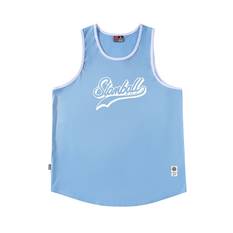[現貨]美式運動網眼背心 窄肩訓練籃球球衣 夏網眼透氣 清涼速乾籃球背心男