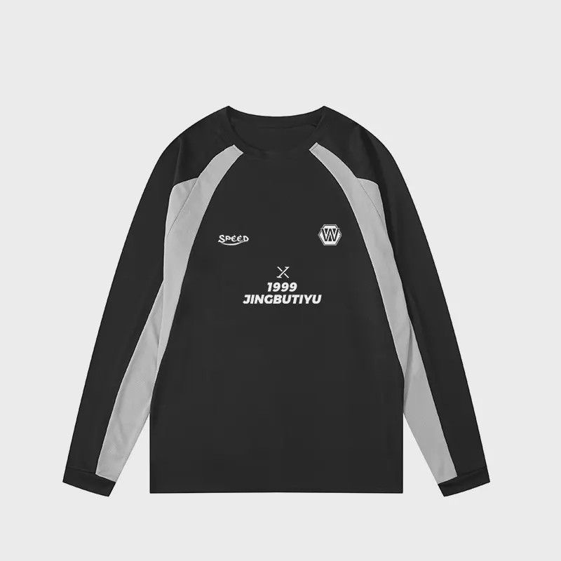 BKL美式運動長袖 插肩袖網眼面料 速乾透氣運動服 投籃服 