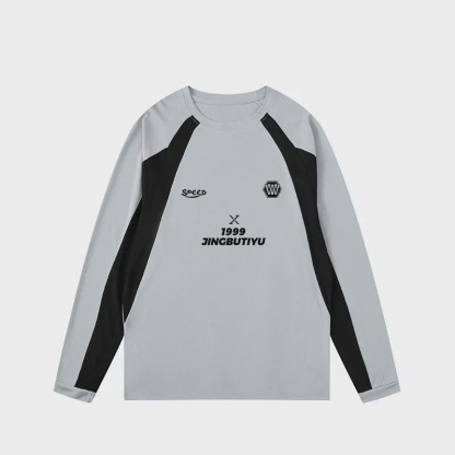 BKL美式運動長袖 插肩袖網眼面料 速乾透氣運動服 投籃服 