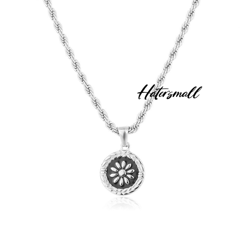 HT 男士項鍊 太陽花鈦鋼項鍊 復古小眾 開運來財鎖骨鏈 長50公分