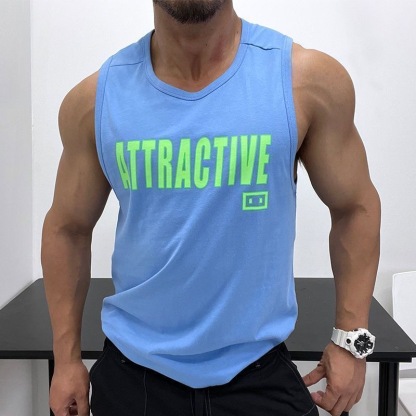 AT美式健身背心 無袖坎肩 速乾背心 跑步訓練打球運動 背心