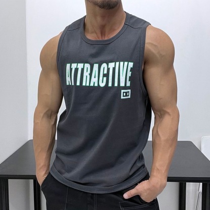 AT美式健身背心 無袖坎肩 速乾背心 跑步訓練打球運動 背心
