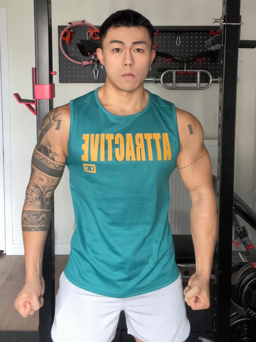 AT美式健身背心 無袖坎肩 速乾背心 跑步訓練打球運動 背心