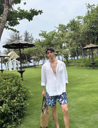 度假必備｜老錢風亞麻套裝 慵懶風長袖襯衫+鬆緊腰亞麻短褲