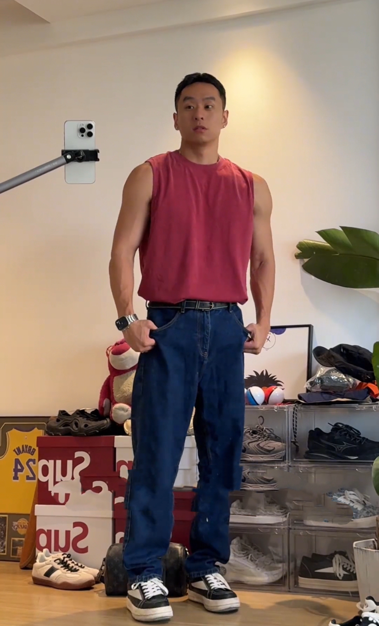 HT 工裝美式背心 痞帥風 坎肩無袖上衣 純棉親膚