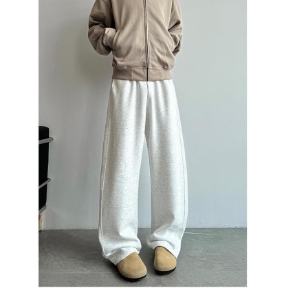 美式長褲 純棉彎刀剪裁 寬鬆親膚 運動休閒