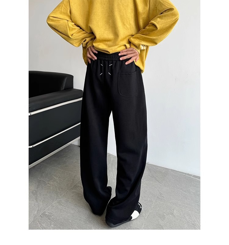 美式長褲 純棉彎刀剪裁 寬鬆親膚 運動休閒