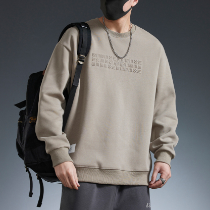 省心套裝 純棉套頭衛衣+鬆緊休閒運動長褲 親膚舒適 顯瘦遮肉顯腿長