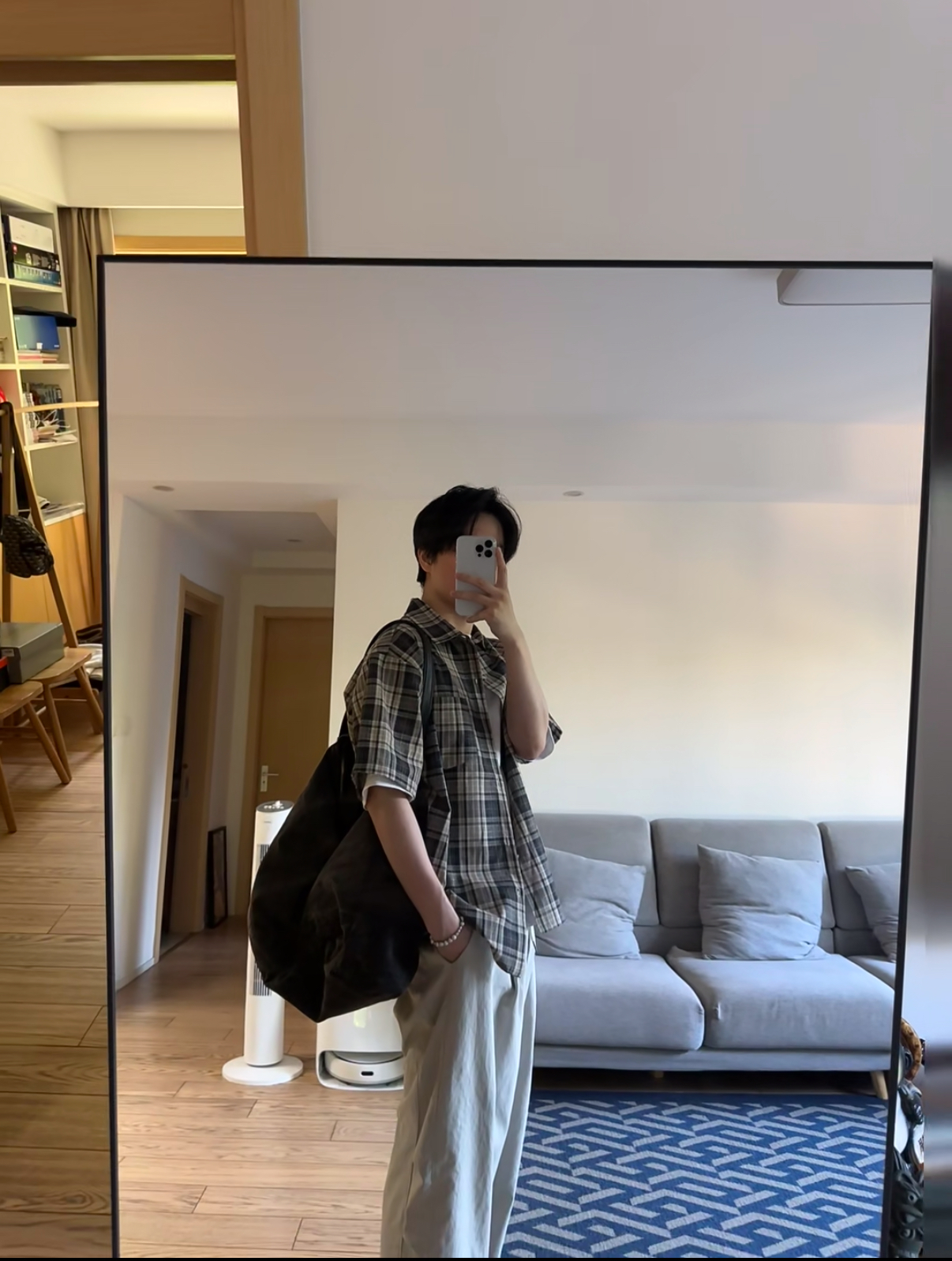 HT 涼感打褶彎刀長褲 寬鬆直筒設計 遮肉顯瘦百搭