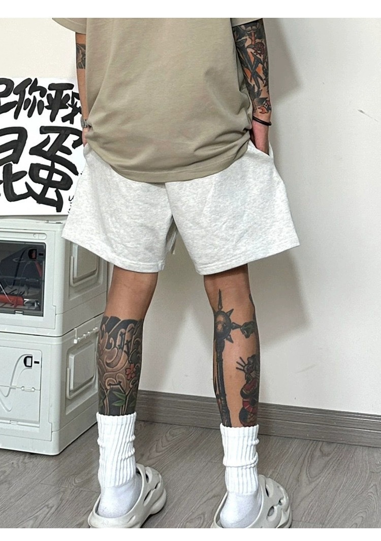 MAN 四分美式短褲 純棉 籃球運動褲 休閒褲 寬鬆透氣百搭