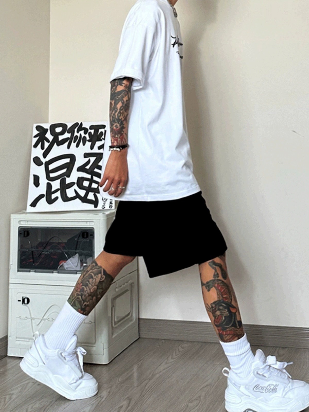 MAN 四分美式短褲 純棉 籃球運動褲 休閒褲 寬鬆透氣百搭