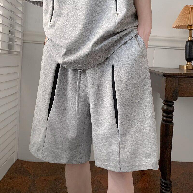 [Copy]MAN 美式速干運動套裝 圆领拼色上衣+鬆緊腰工裝短褲｜寬鬆休閒凉感