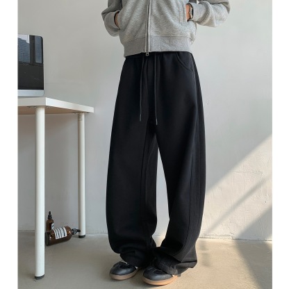 美式 扎染側織運動褲 彎刀版型 寬鬆純棉