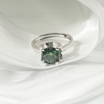 2-3ct Round Synthetic Moissanite Ring S925